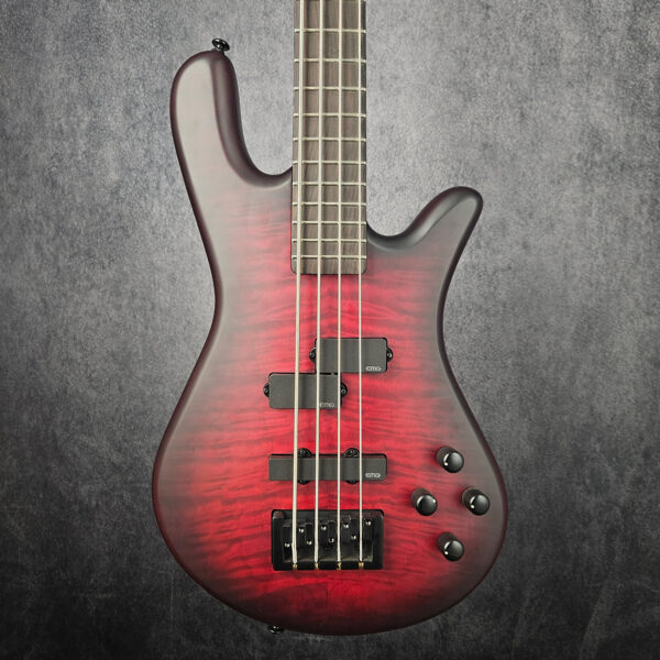 Spector NS Pulse 4 Bass Guitar - Matte Red - USED - Image 4